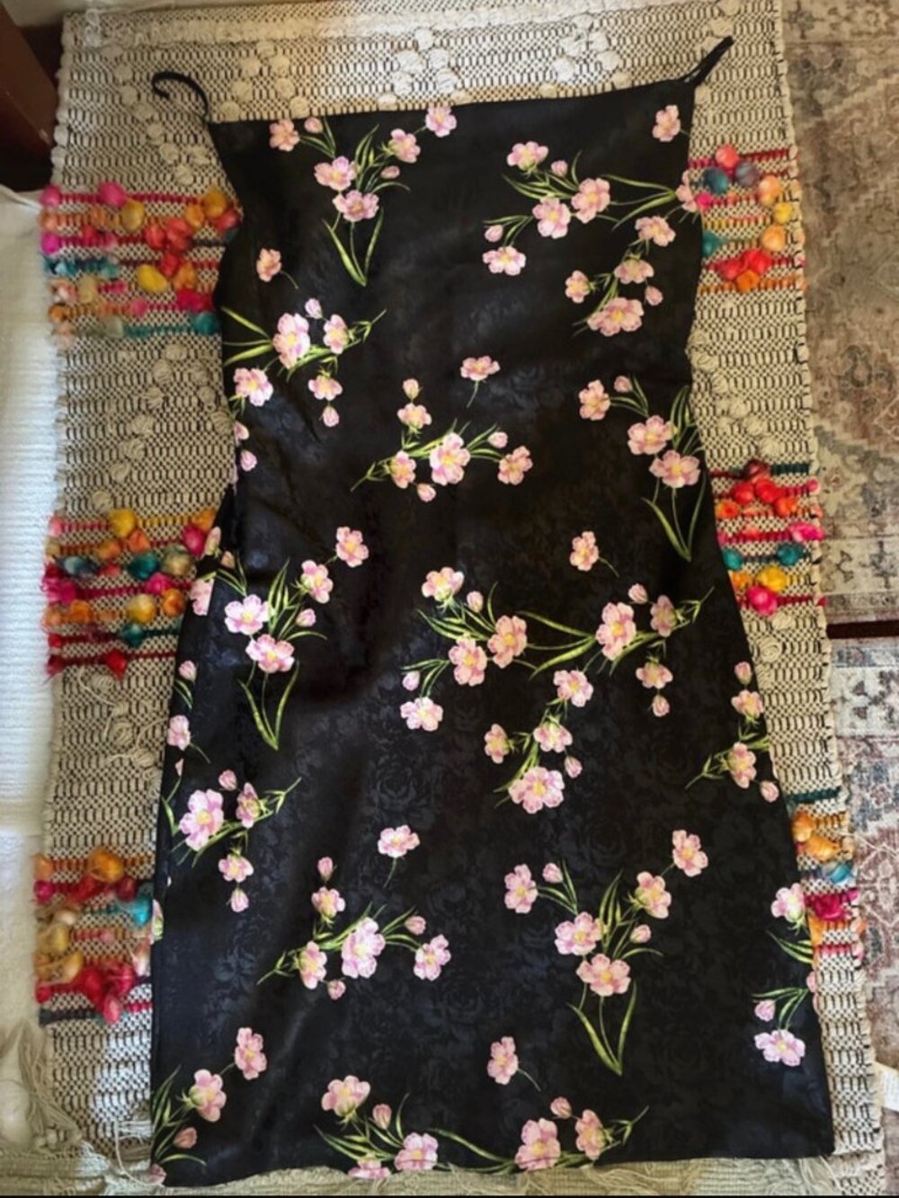 Topshop Slip Dress Cowl Neck with Flowers Print